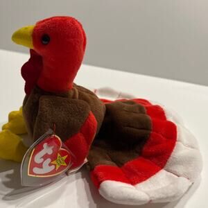 TY Beanie Baby – GOBBLES the Turkey MWMT